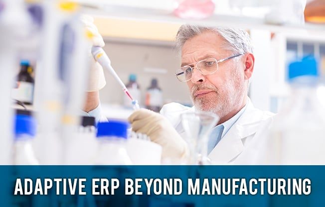 an image of a life sciences employee utilizing adaptive ERP to improve processes