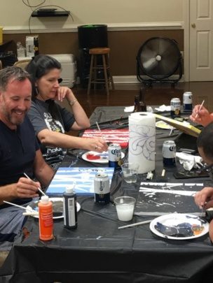 An image of Encompass Solutions, Inc. North Carolina ERP Consultants at Paint Night In Greensboro, NC.