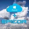 an image of the epicor erp cloud and Microsoft azure logos as part of cloud erp solutions