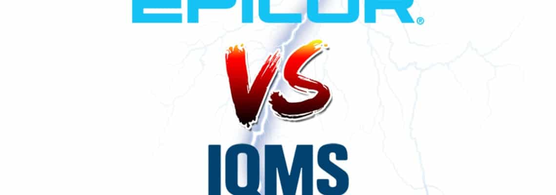 an image of epicor versus IQMS as chosen by metaphase technologies