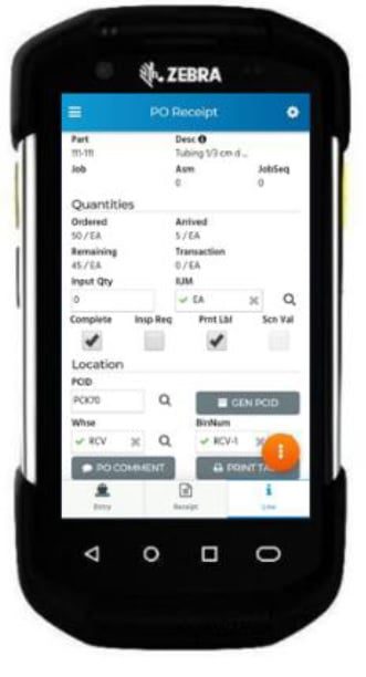 An image of the epicor mobile warehouse epicor erp cloud 10.2.500 update
